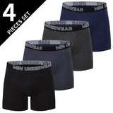 4/5 /10 Pcs Fashionable Men's Long Underwear Casual Boyshort Youth Sports Shorts Comfortable Breathable Stretch Shorts Underwear