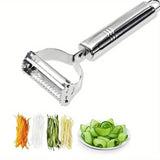 Kitchen Vegetable Peeler Stainless Steel Melon Planer Double-Head Peeler Household Multifunctional Fruit and Vegetable Peeler