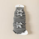 Calcetines coreanos de algodón suave para niñas de 3 a 12 años, con lazo, color liso, para otoño 