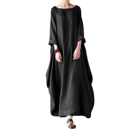 2023 Summer autumn Big Size Dresses Women 4xl 5xl Loose long vintage Dress Boho Shirt Dress Maxi Robe fashion Female