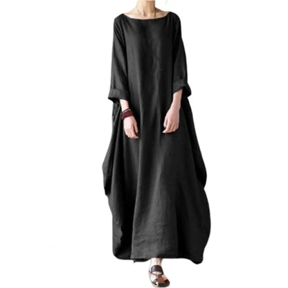 2023 Summer autumn Big Size Dresses Women 4xl 5xl Loose long vintage Dress Boho Shirt Dress Maxi Robe fashion Female