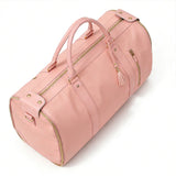 1pc Foldable Women's Travel Convenient Carry-on Clothing Bag Large PU Leather Duffel Bag Women's Business Travel Bag