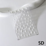 Blue Starry Night 5D Soft Embossed Relief Self Adhesive Nail Art Decoration Stickers Dressy White Stars 3D Manicure Decals Woman