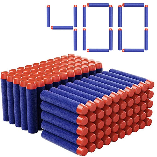 TISNERF 1000-50pcs Blue Solid Round Head Balls 7.2cm for Nerf Series Blasters Refill Darts Kids Toy Gun Accessories 