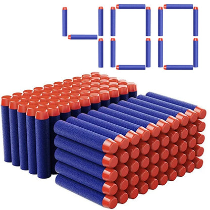 TISNERF 1000-50pcs Azul Sólido Bolas de Cabeça Redonda 7.2cm para Nerf Série Blasters Recarga Dardos Crianças Brinquedo Arma Acessórios