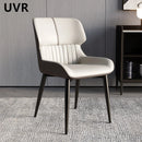 UVR Light Luxury Exquisite Dining Chair Nordic Modern Simple High-grade Cushion Thickened Comfortable Backrest Chair Household