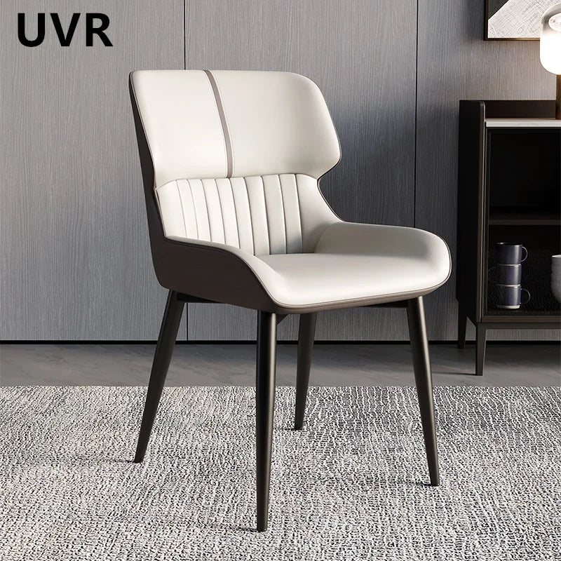 UVR Light Luxury Exquisite Dining Chair Nordic Modern Simple High-grade Cushion Thickened Comfortable Backrest Chair Household