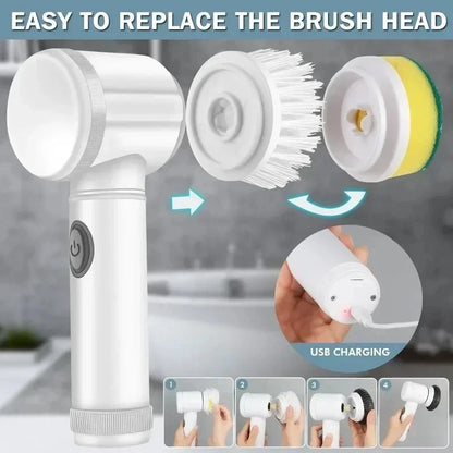 Cepillo eléctrico Xiaomi MIJIA para limpieza de baño con 5 cabezales reemplazables.