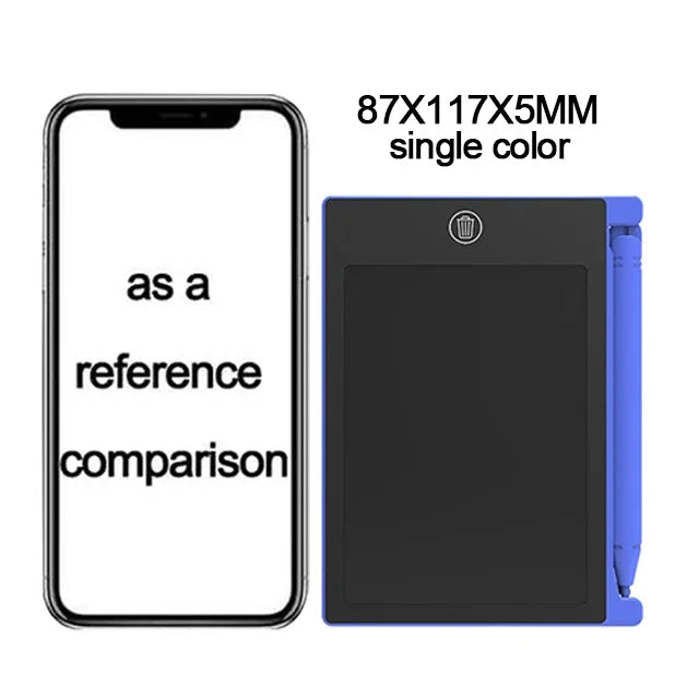 Tablet de desenho LCD para crianças, placa de escrita, ferramentas de pintura, eletrônicos, brinquedo educativo infantil, presente para menino, 4,4 polegadas, 8,5 polegadas