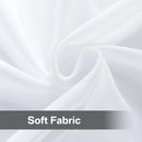 Sheer Curtains for Bedroom Windows Casual Solid White Yarn Tulle Curtain for Nursery/Living Room Kitchen Window Treatments