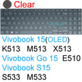 Keyboard Cover for ASUS Vivobook 15 Pro 15X OLED GO S S15 N6506 S5507 S5506 M5506 X1505 M1505 K3504 Silicone Protector Skin Case