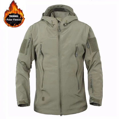 Chaquetas SoftShell de invierno para hombre, pantalones tácticos, para acampar, senderismo, caza, pesca, sudaderas de forro polar, abrigos, tallas S-5XL, pantalones cargo para exteriores.