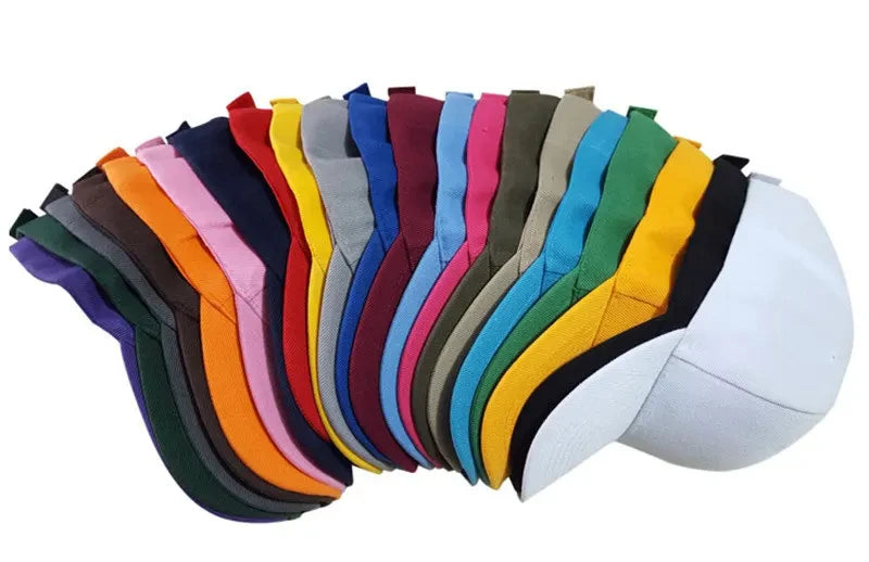Solid Color Baseball Caps for Women Men Summer Sun Hats Adjustable Snapback Hats Unisex Street Hip Hop Hat Sun Visor Caps