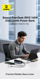 Baseus 145W Power Bank 20800mAh PD 100W Fast Charging with Smart Digital Display Portable External PowerBank for Laptop Phone 17