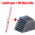 11pcs Fountain Pen Set 0.38mm Replaceable Ink For Smooth Writing, Multifunctional Office Stationery And Learning Supplies