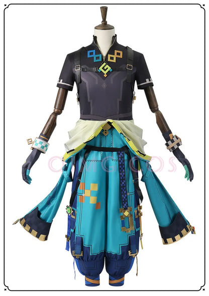 Genshin Impact Kinich Cosplay Costume Adult Carnival Uniform  Anime Halloween Party Costumes Masquerade Women Game