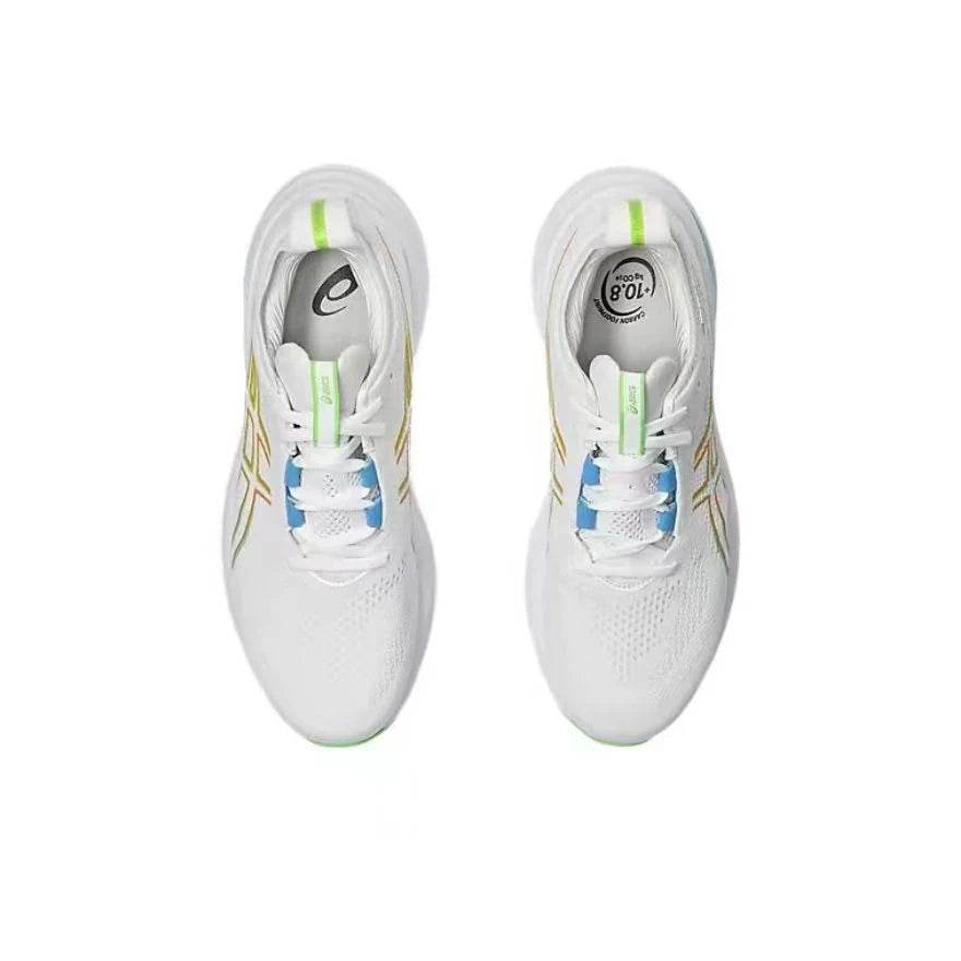 Zapatillas de running Asics Nimbus 26 originales para hombre, amortiguación, estabilidad, deportivas Asics unisex, color blanco