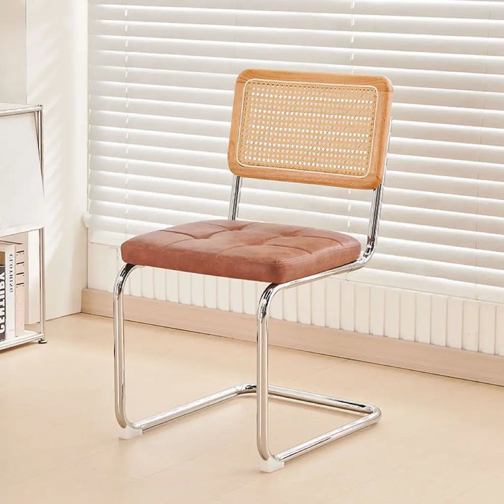 Mid-Century Modern Dining Chairs with Metal Frame, Multiple Styles Leisure chair for Kitchen, Living Room, Office , Muebles