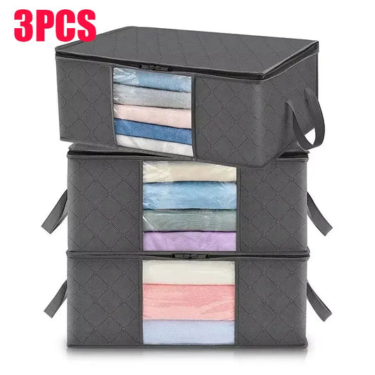 Storage Bag Foldable Large Capacity Clothes Blanket Storage Bags Storage Containers for Organizing Bedroom Closet Clothing