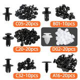 Auto Plastic Bumper Fastener Rivet Retainer Push Type Engine Cover Fastener Fender Car Door Trim Panel Clip