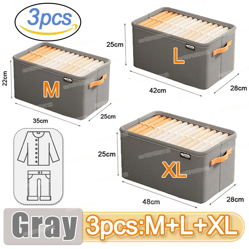 Organizador de ropa para armarios, gran capacidad, para pantalones, vaqueros, cajones, ropa interior, calcetines, camisetas, etc.