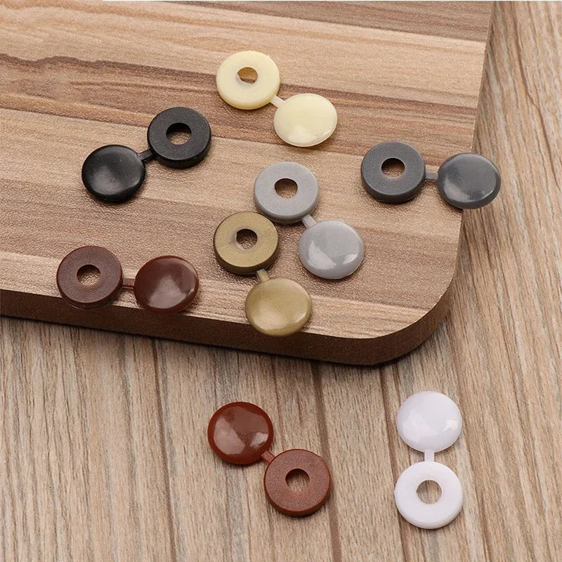 10/50/100Pcs Hinged Plastic Screw Cap Cover Nuts Fold Snap Protective Fixing Cap Button For Car Decorative Nuts Bolts Hardware
