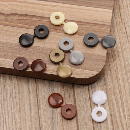 10/50/100Pcs Hinged Plastic Screw Cap Cover Nuts Fold Snap Protective Fixing Cap Button For Car Decorative Nuts Bolts Hardware