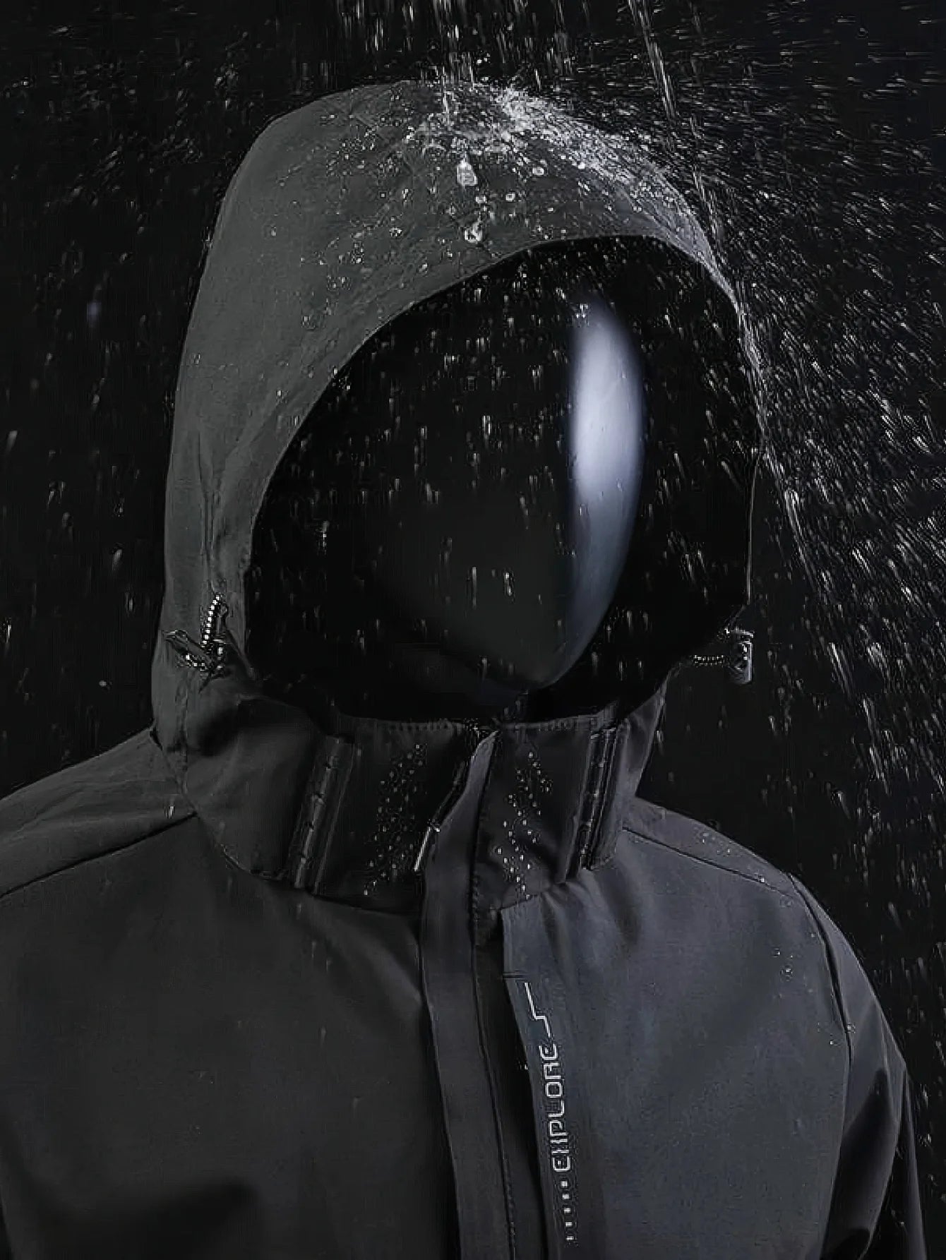 Men's Lightweight Waterproof Rain Jacket, Hooded Shell Outdoor Raincoat Hiking Windbreaker Jacket Coat