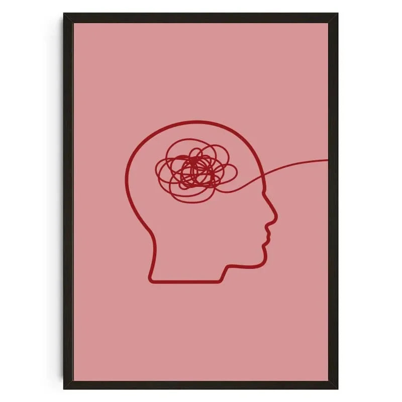 Be Kind To Your Mind Mental Health Psychological Canvas Posters Inspirational Quotes Wall Art Printed Picture Therapy Home Decor