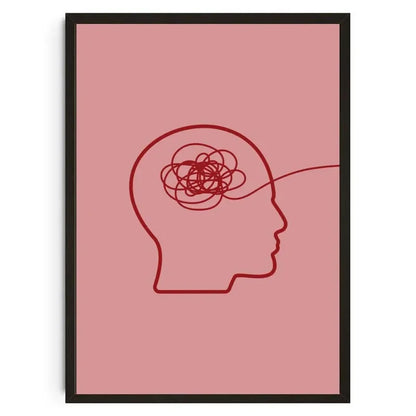 Be Kind To Your Mind Mental Health Psychological Canvas Posters Inspirational Quotes Wall Art Printed Picture Therapy Home Decor