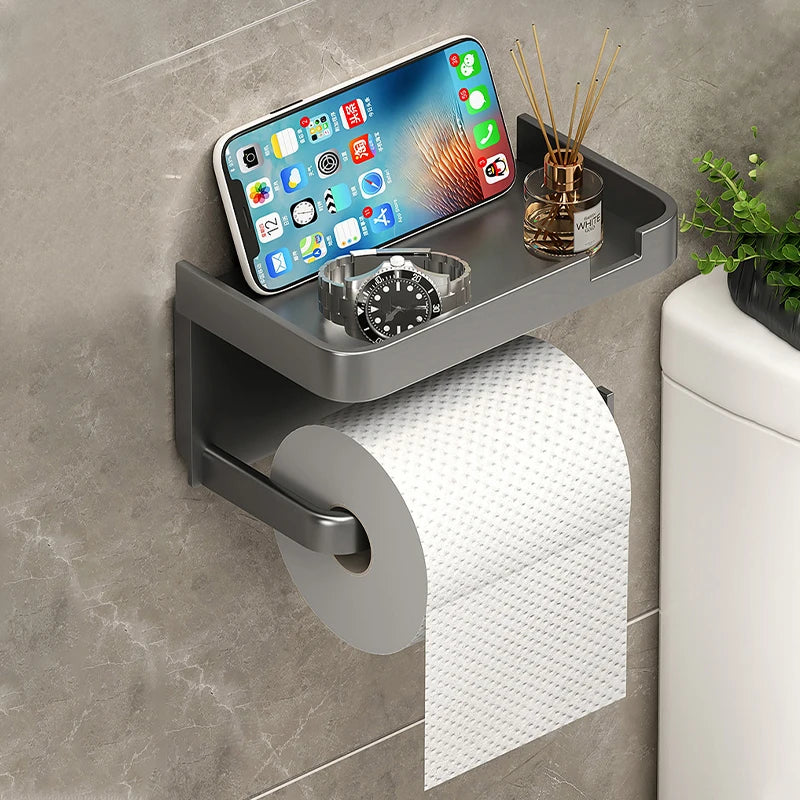 Toilet Paper Holder Plastic Storage Rack Kitchen Towel Placement Of Seasoning Bottles Bathroom Wall Roll Of Paper Phone Storage