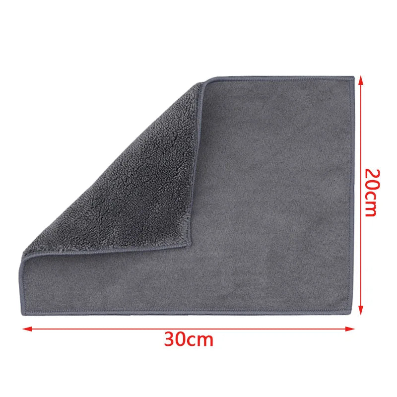 Toalla de microfibra para secar el coche, toalla de felpa para limpieza del coche, para Fiat 500, 500C, 500L, 500X, 500E, Punto Stilo 