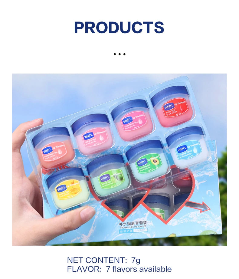 Juego de 4/6/8 bálsamos labiales hidratantes, blanqueadores, con base vegetal natural, hidratantes para labios agrietados, gel hidratante.