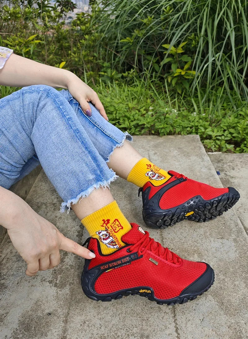 Men Climbing Shoes Big Size Women Sneakers Outdoor Hiking Trainers Anti-slip Comfortable Walking Sport Shoes Couple Travel Shoe