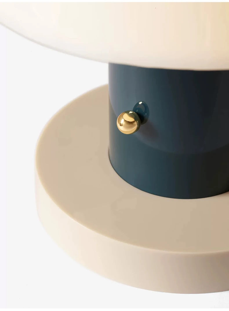 Mushroom Table Lamp Warm Color Night Light USB Rechargeable LED Touch Desk Light Piano Coating Surface Love Gift Lamp