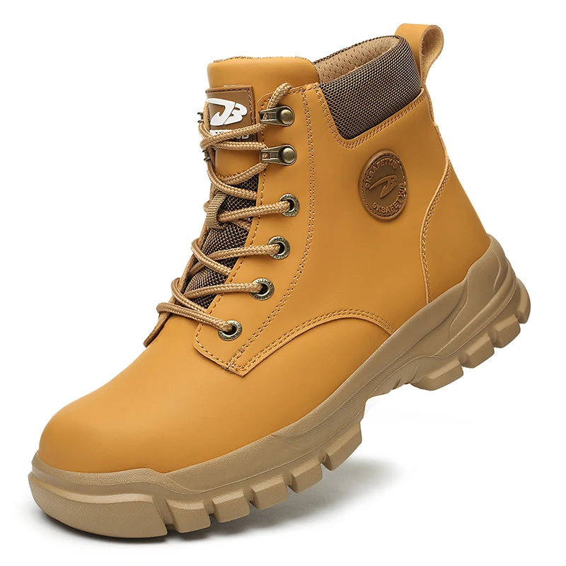Steel Toe Shoes for Men Women Lightweight Anti-smash Steel Toe Sneakers Indestructible Work Boots Construction Safety Shoes