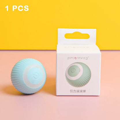 Juguete interactivo inteligente para gatos con gravedad para mascotas, automático, con movimiento y control remoto, para interiores, con forma de pelota, para perros.