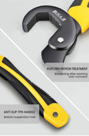 AIRAJ Universal Wrench Multifunctional Opening Wrench Adjustable Ratchet Spanner Hand Repair Tools