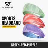 WRELS 1/2/3Pcs Sweatband Sports Headband for Men Women Moisture Wicking Workout Headband Sweat Band Non Slip Elastic Hairband