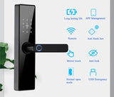H4 Tuya Electronic Lock Wifi Smart Door Lock Fingerprint Lock Password IC Card Key USB Charge For Smart Home