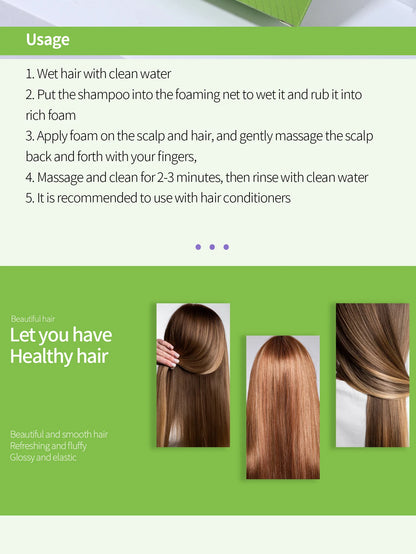 Natural honey shampoo plant essence extract refreshing shampoo  soft hair dandruff and oil removal