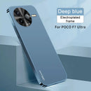 For Xiaomi POCO F7 Ultra Case Hard AG Matte Plating Lens Protective Back Cover Cases For Xiaomi POCO F7 F6 F5 Pro Phone Shell