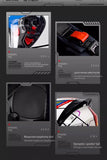 DOT motorcycle full helmet male large tail retro cruise motorcycle helmet motorcycle helmet full coverage to keep warm.