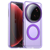 Matte Clear Magnetic Wireless Charge Magsafe Case For Xiaomi 15 Ultra 14T Pro Civi4 Military Armor Shockproof Candy Color Cover