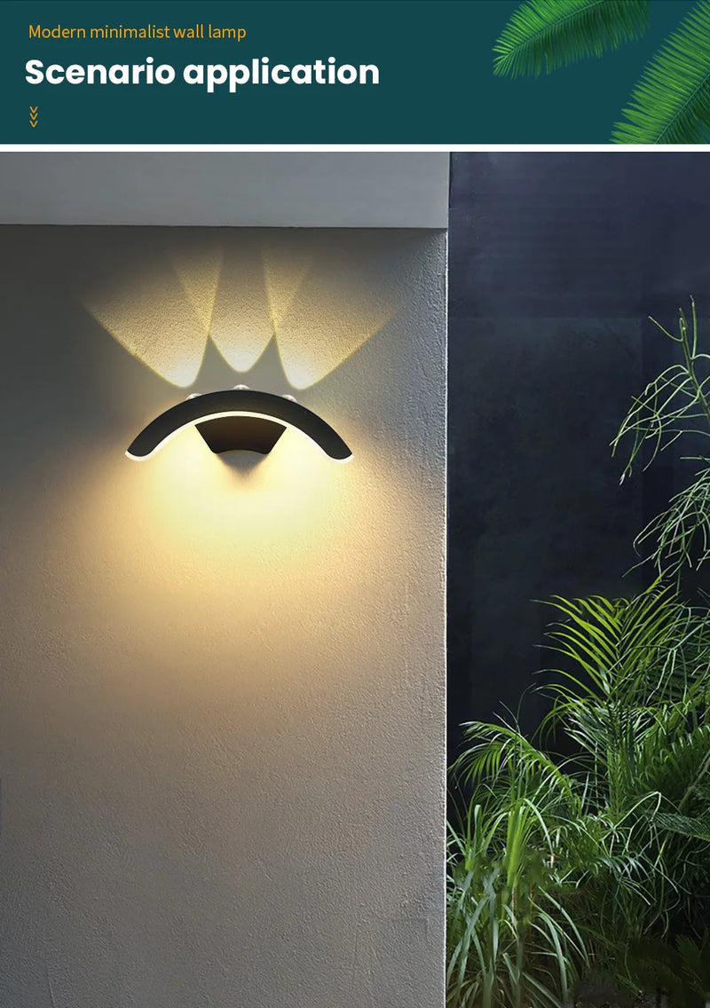 Waterproof IP66 Outdoor Wall Light 10W LED Wall Lamp Sconce Balcony Garden Decoration Lighting Lamp AC110V 220V