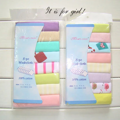 5/8 Pcs Cotton Newborn Baby Towels Set Saliva Towel Nursing Towel Baby Boys Girls Bebe Toalha Washcloth Handkerchief Cloth Wipes