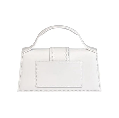 Jacquemus Luxury Yellow Women Top Handle Purse Half Round Design Brand Leather Underarm Flap Shoulder Bag Fashion