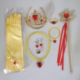 Girls Cosplay Elsa Anna Princess Crown Magic Wand Costume Headband Party Rhinestone Hair Bands For Kids Hairband Gifts Toys