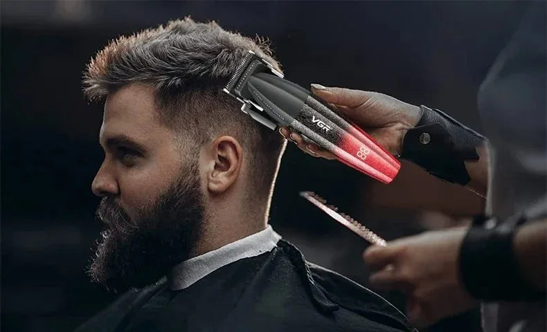 VGR Hair Trimmer Professional Hair Clippers Adjustable Hair Cutting Machine 9000 RPM Cordless Clippers and Trimmers Set V-640 S3