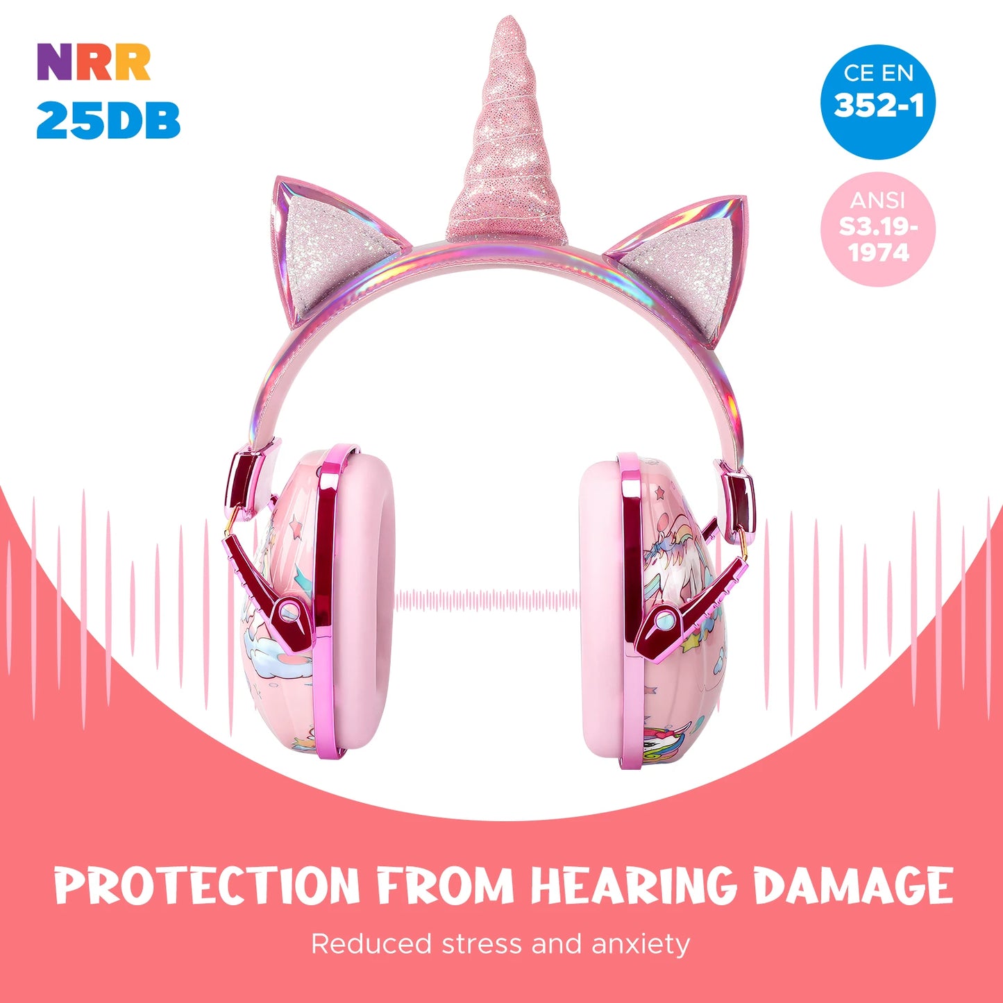 New Kid Earmuffs Noise Protection Safety Ear Muffs Protectors for Children Hearing Kids Gifts Noise Cancelling Headphones 22dB